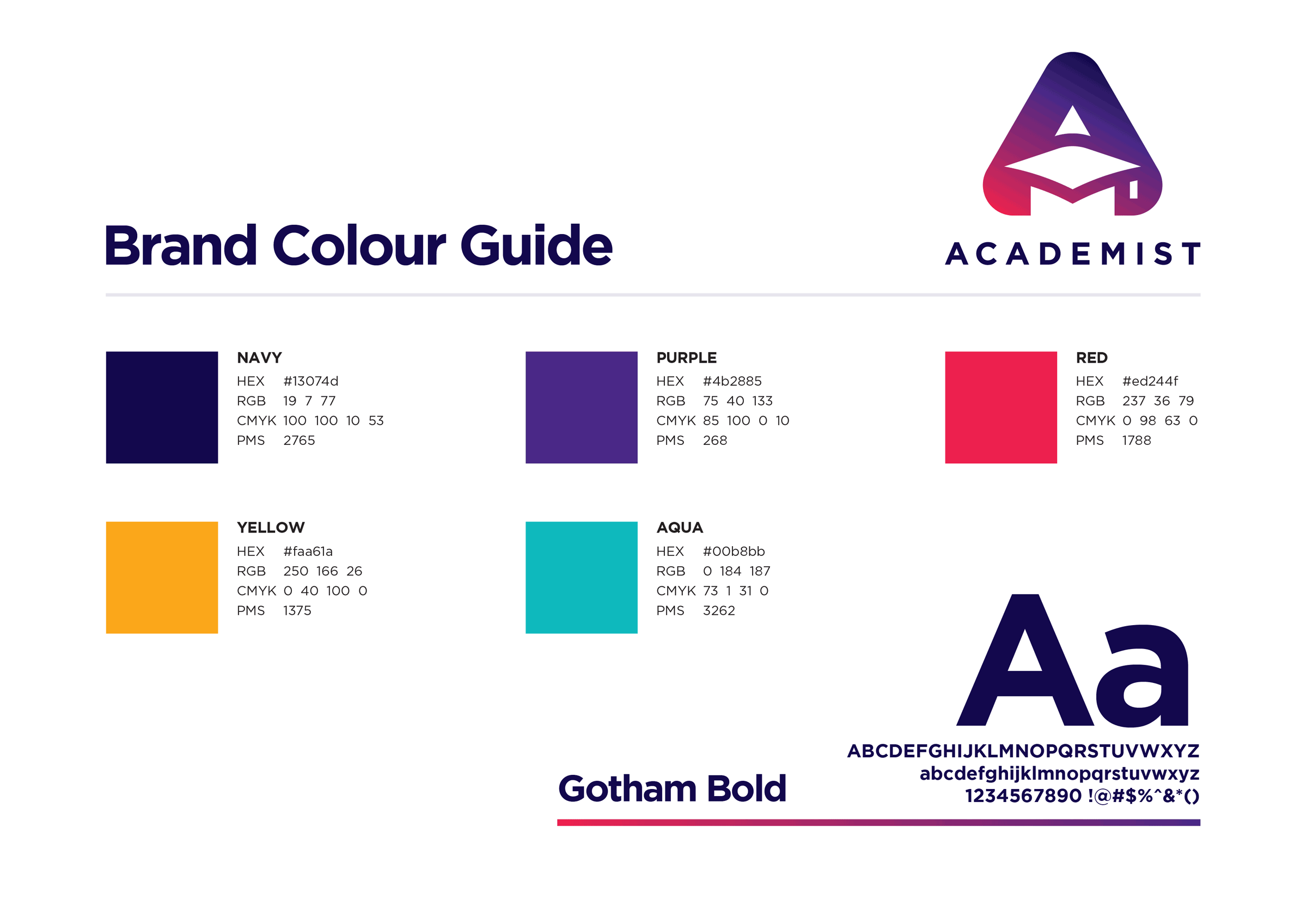 Academist Brand Colour Guide