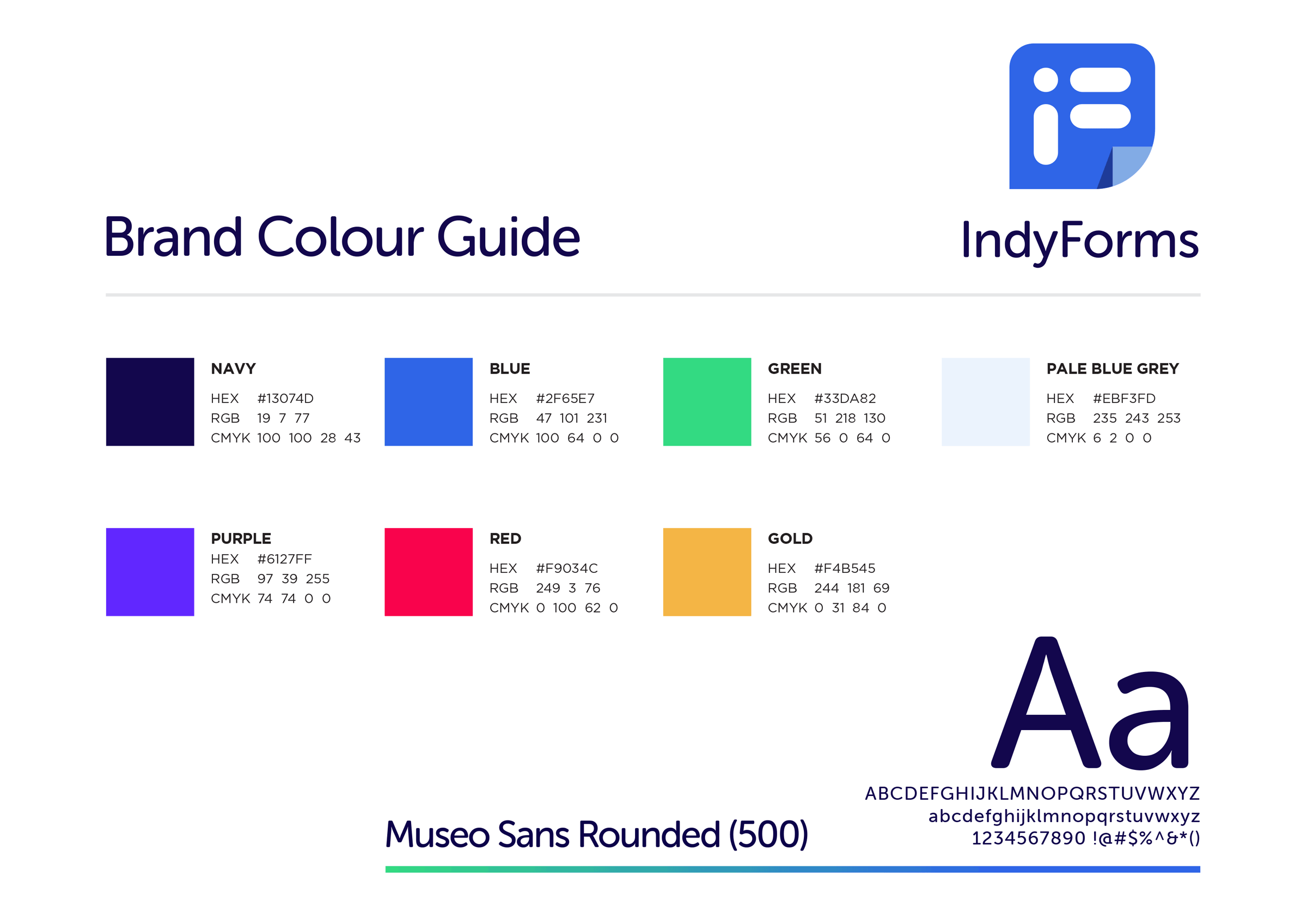 IndyForms Brand Colour Guide