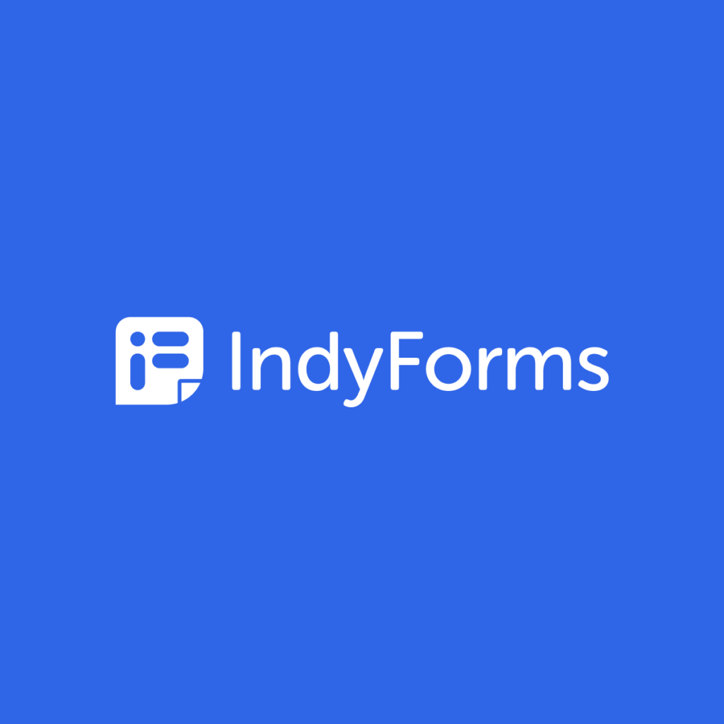 IndyForms Reversed Landscape Logo