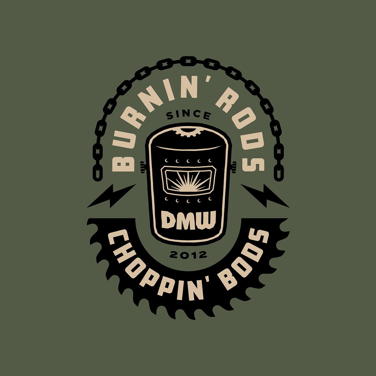 DMW Burnin’ Rods Badge